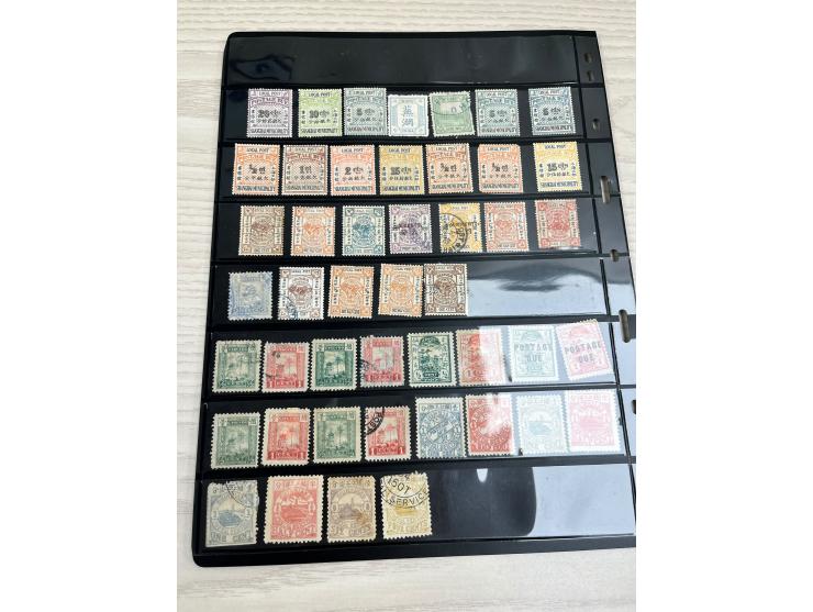 including Shanghai, Chefoo, Chungking, Chinkiang, Kewkiang. Mostly Shanghai LPO stamps. Large quantity. Please view.